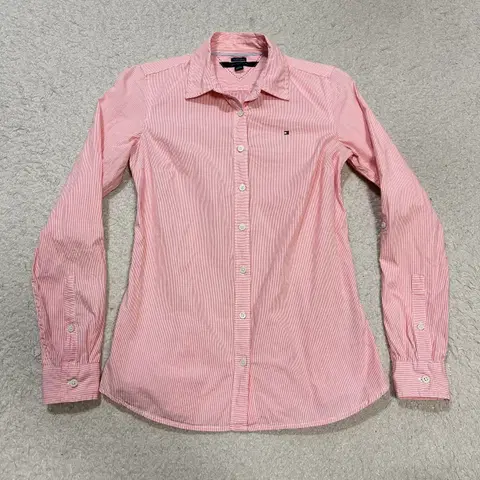 타미힐거 셔츠 스트라이프 여성 xxs