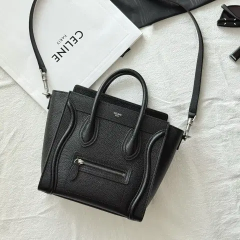 셀린느 드럼드 카프스킨 나노 러기지백