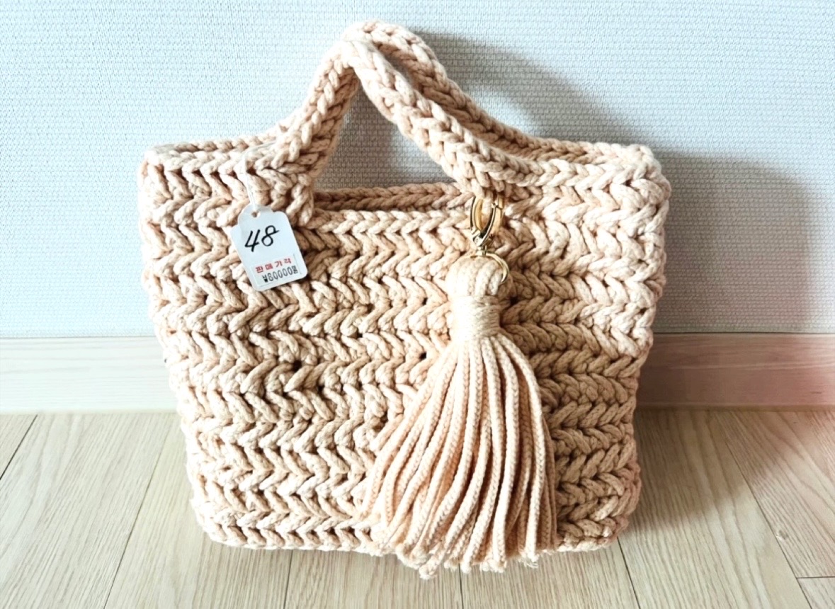핸드메이드 니트 가방(새상품)