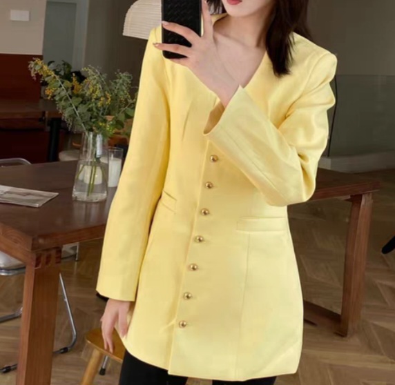 인조가죽 자켓 레자 원피스자켓 m