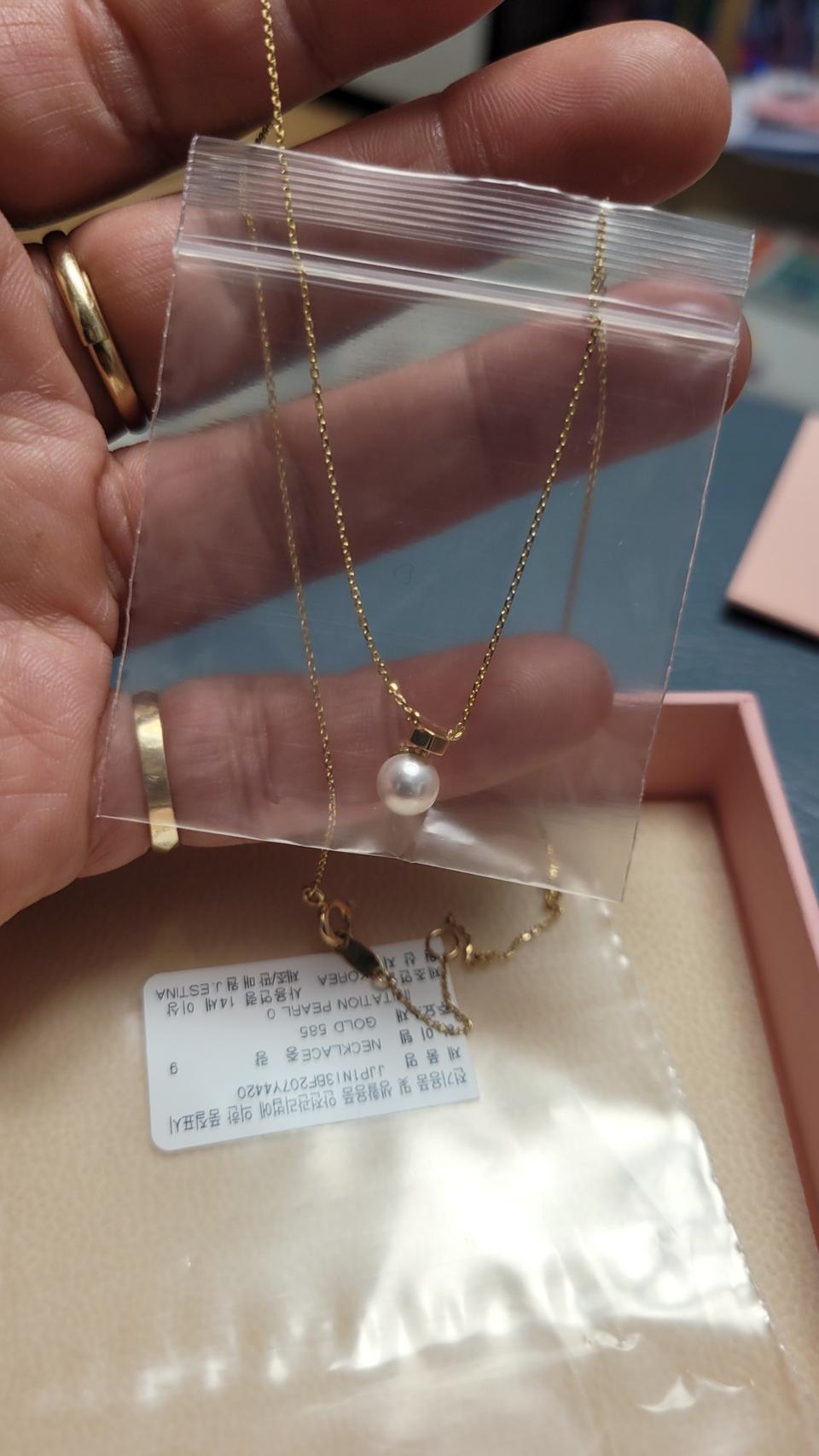 14k 제이에스티나 목걸이