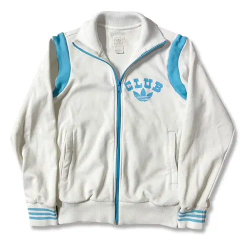00s 아디다스 클럽 화이트 트랙탑 져지