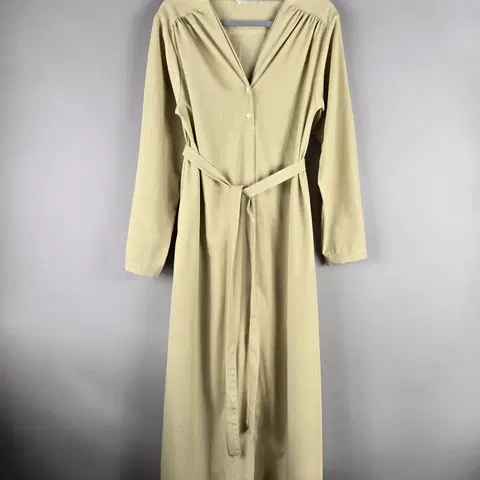 [무료배송]무드베이지 F 여성 V넥 스판 롱 원피스