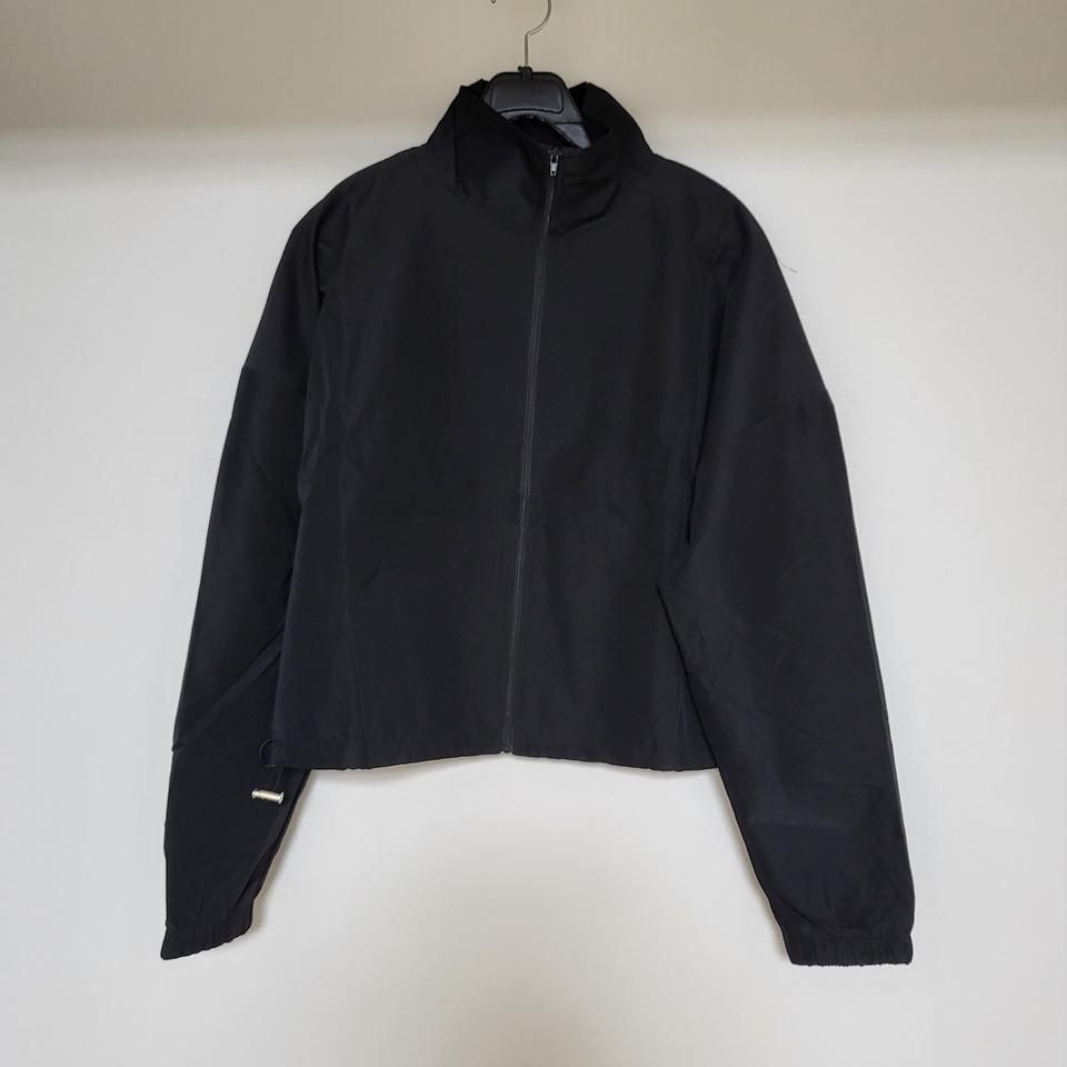 블랙 아노락 크롭 점퍼