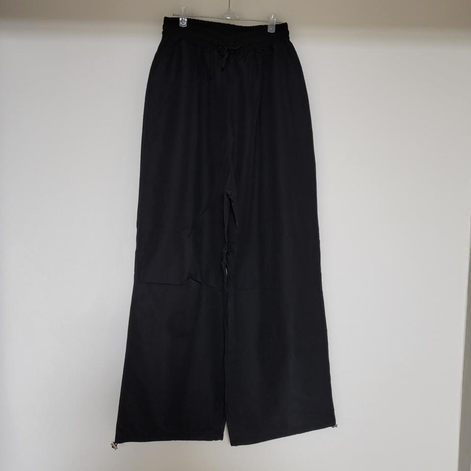 블랙 아노락 밴딩 팬츠