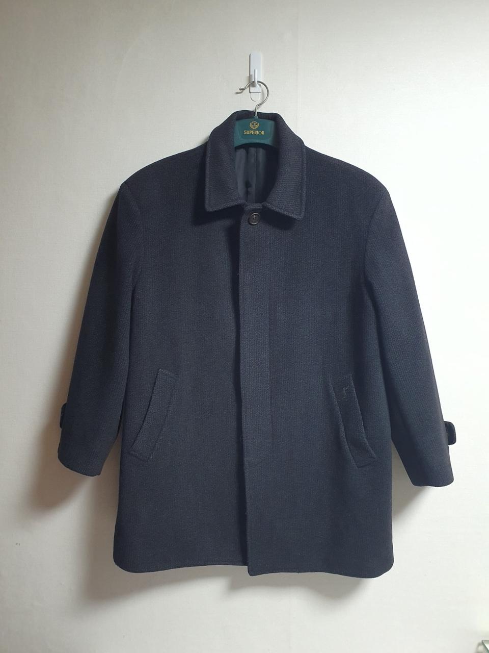 택포가 입생로랑 코트 차콜 그레이 울코트 105