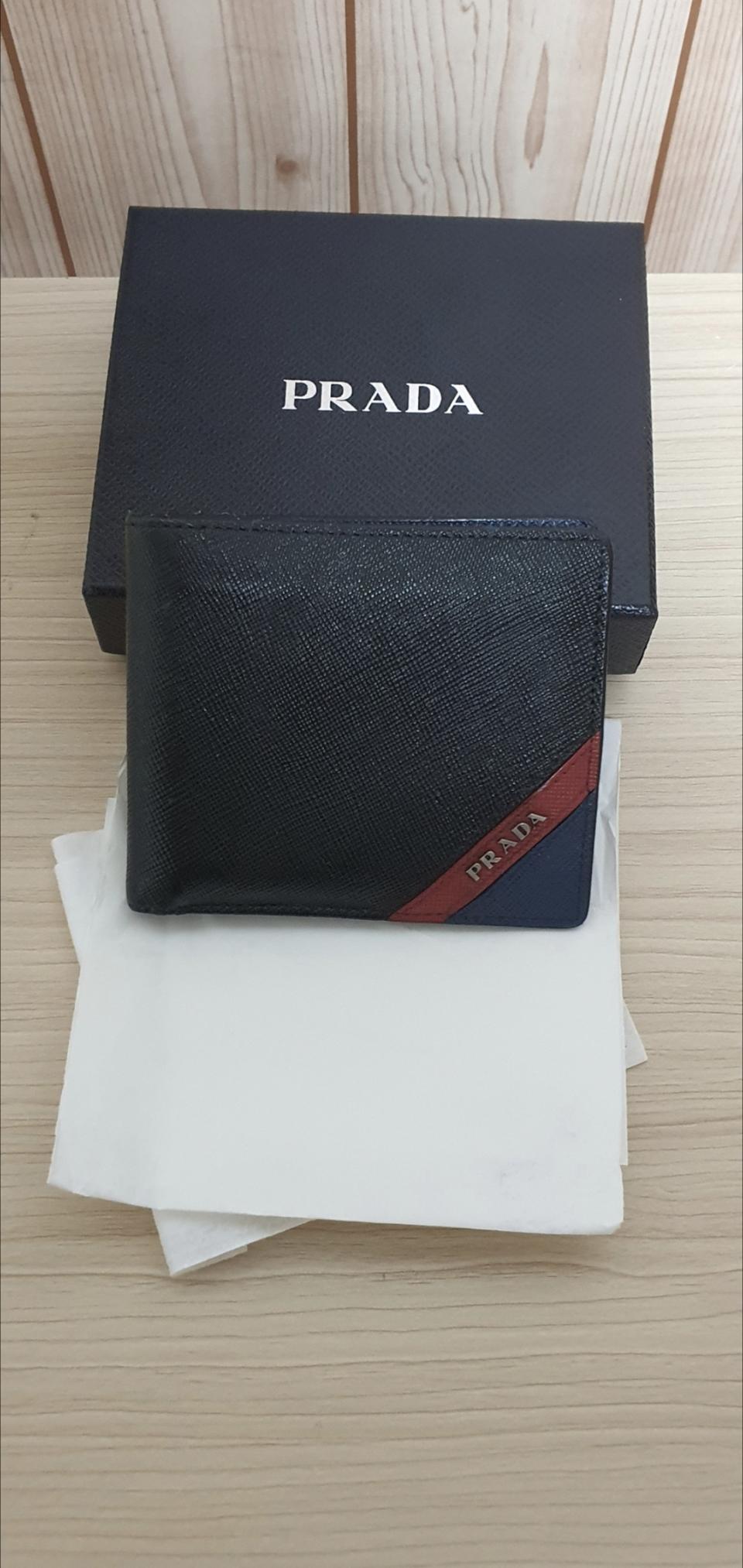 프라다 사피아노 반지갑/지갑 투톤 정품A급(감정O)
