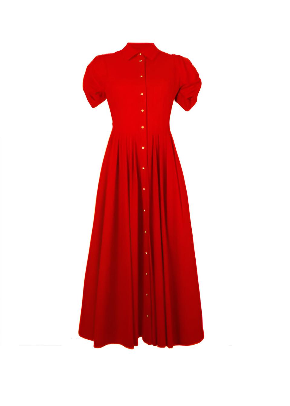 마이클코어스 컬렉션 레드 셔츠 드레스 (새상품)