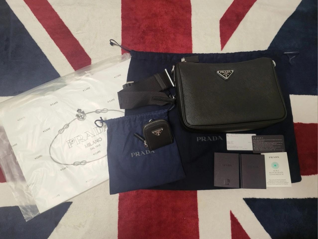 프라다 사피아노 레더 크로스백 2VH113