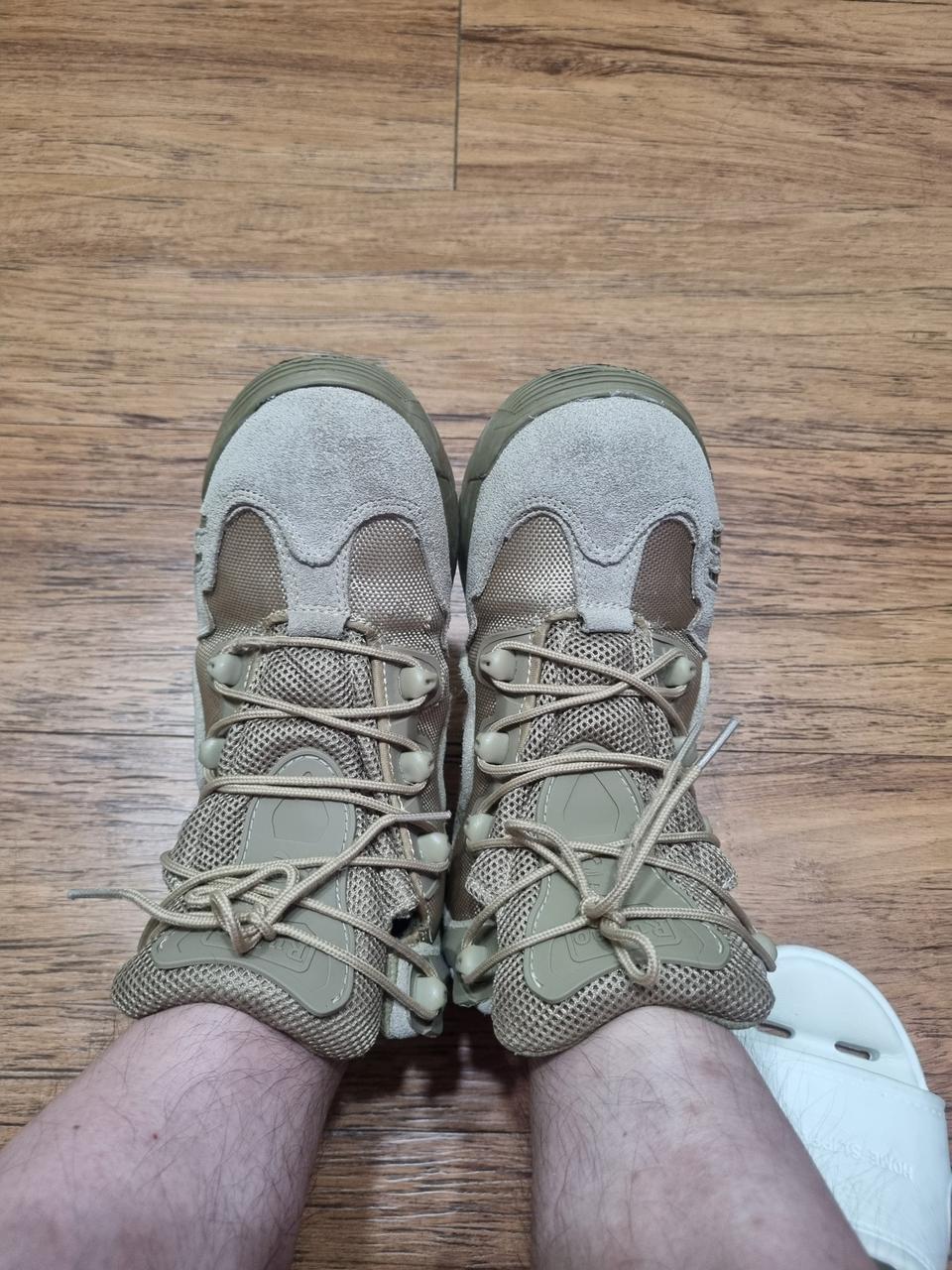 남성 등산화 베이지 등산 낙시 캠핑 트레킹화 255 남여공용