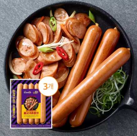 목우촌 주부9단 불고기프랑크 500g 3개