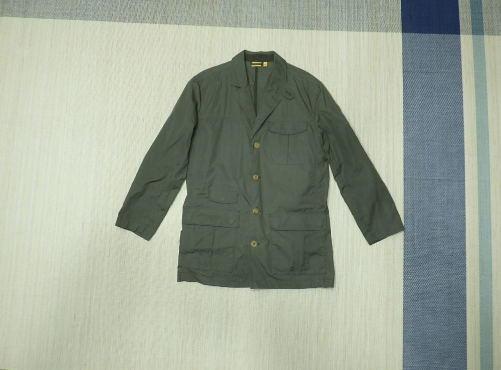 (L/100) 피엘라벤 트래블 남성 블레이저 다크 올리브