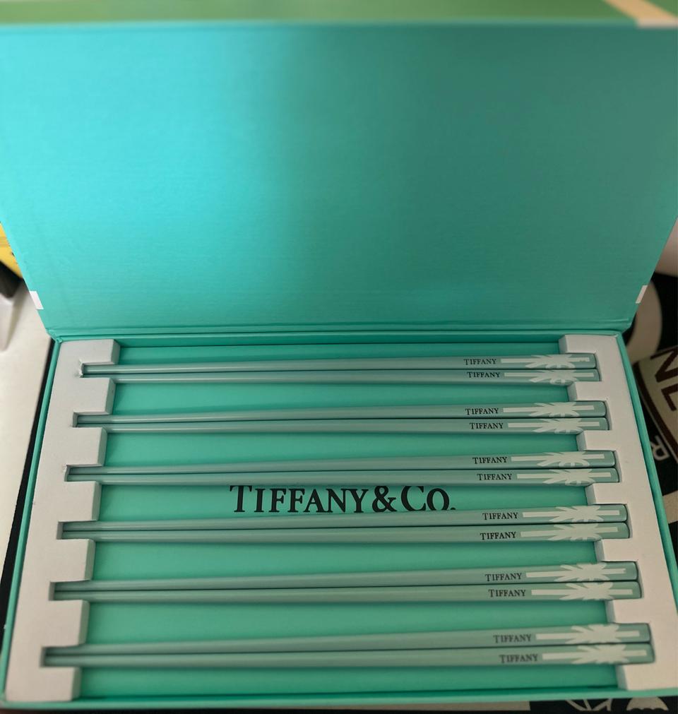 티파니앤코팔콘 글라스 젓가락 세트