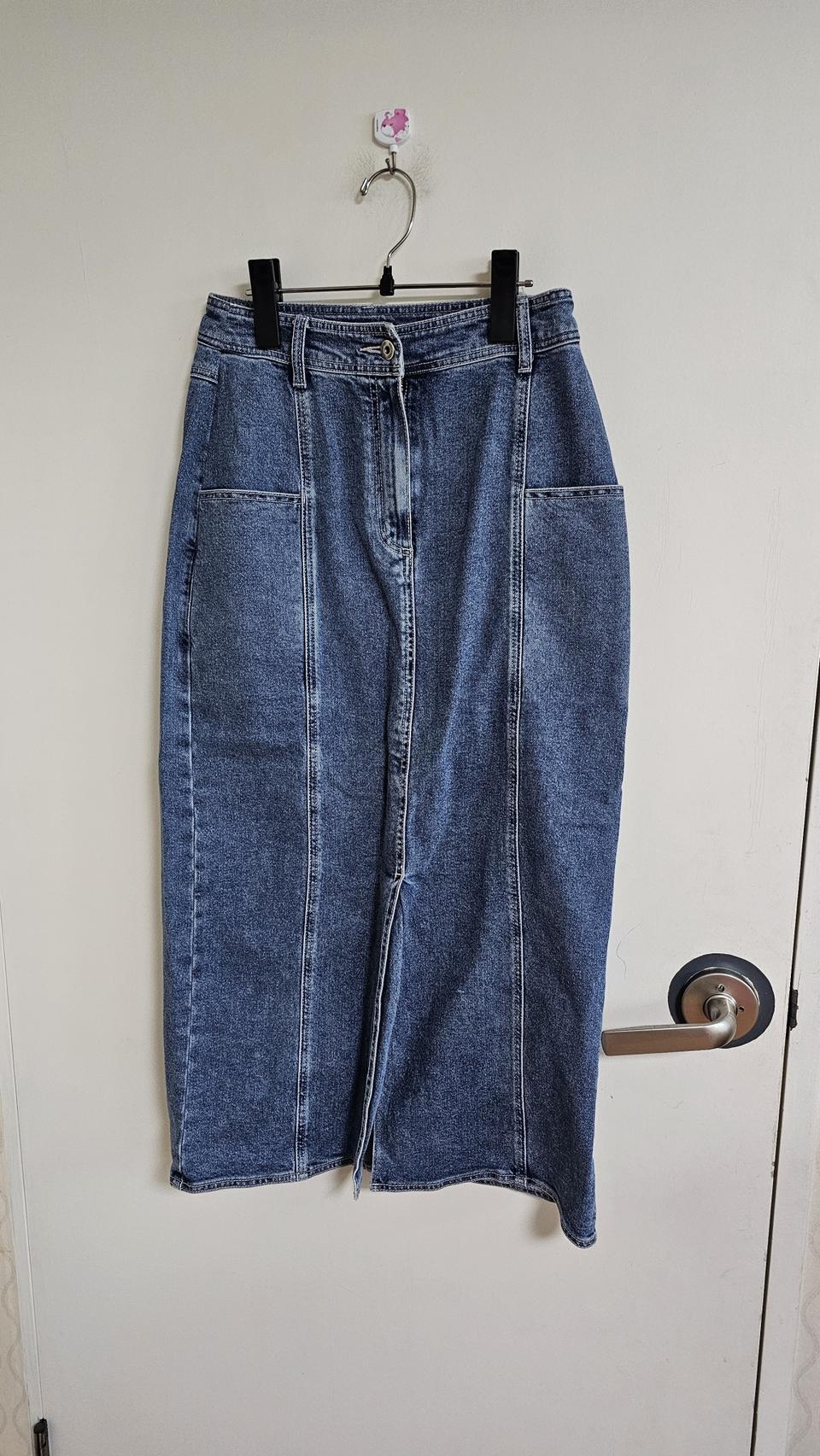 스튜디오톰보이 절개라인 롱 청치마 (902)