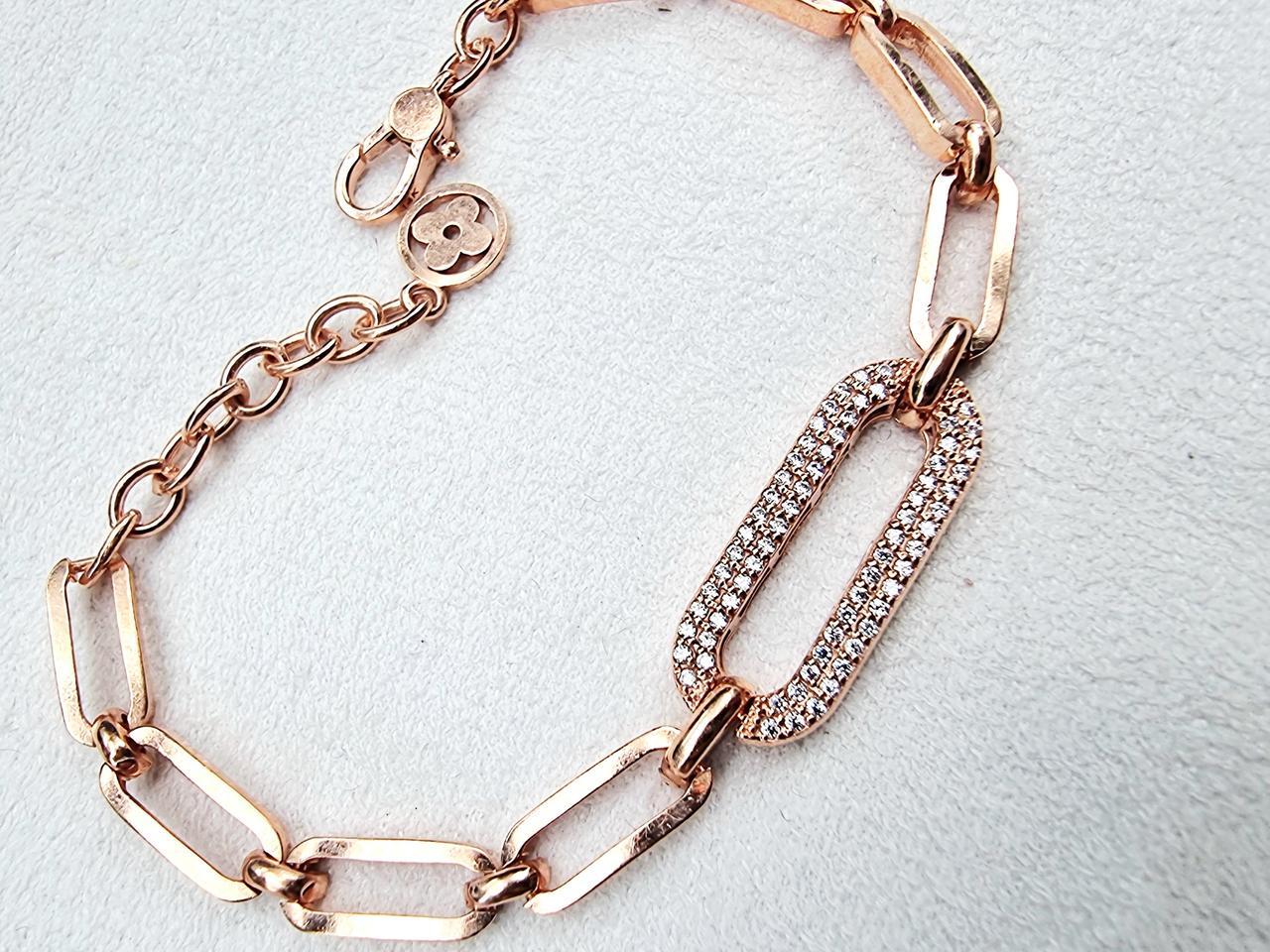 14k 핑크골드  팔찌