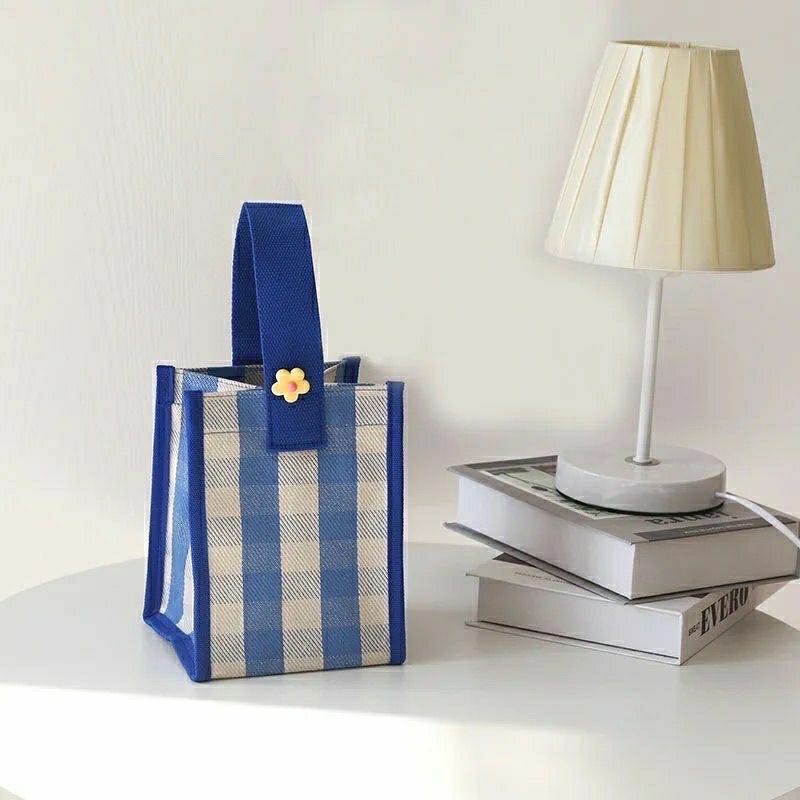 여성 미니가방 토트가방 학생손가방 미니손가방 체크손가방