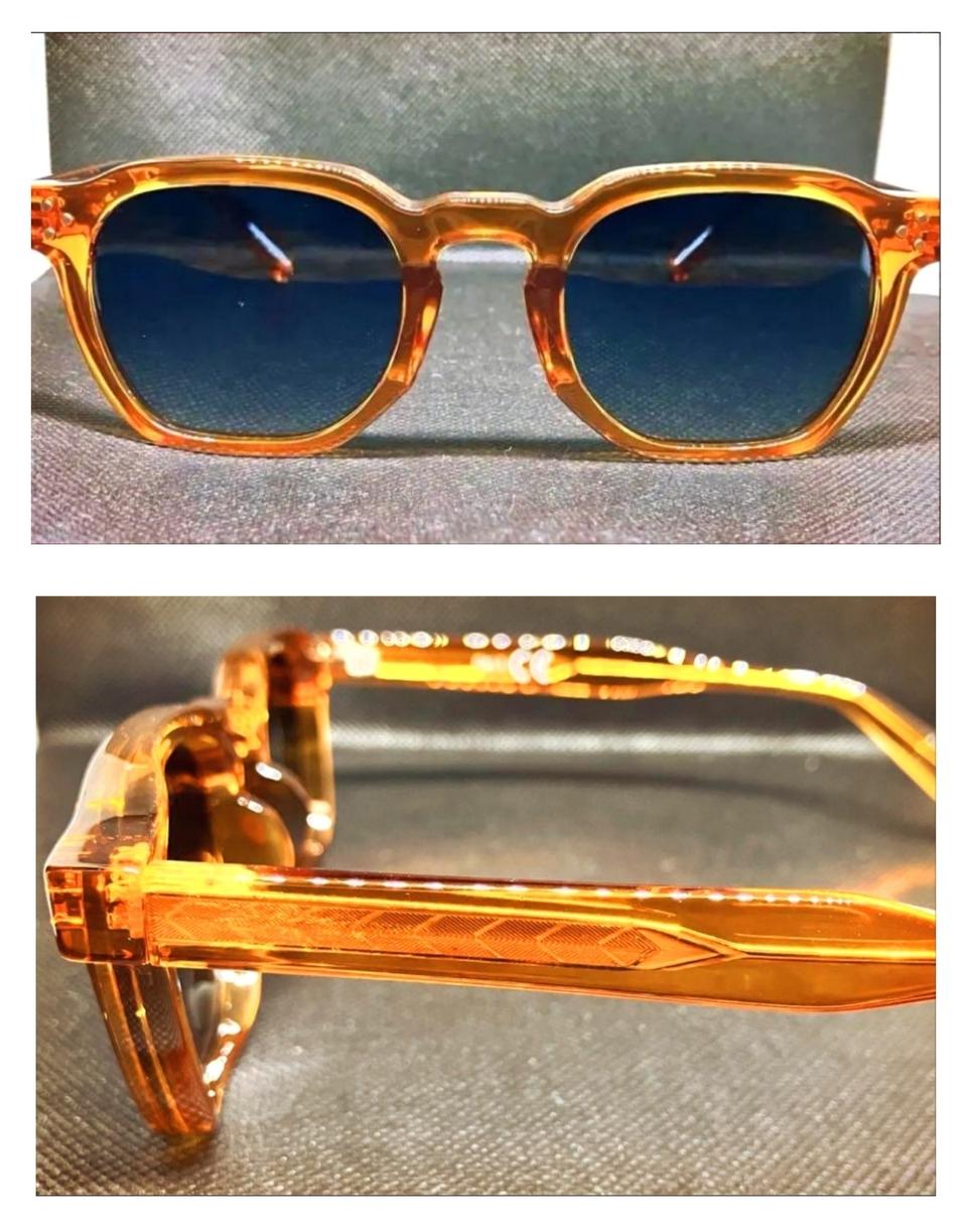 초경량 오렌지 골드 안경 선글라스 [미착용]