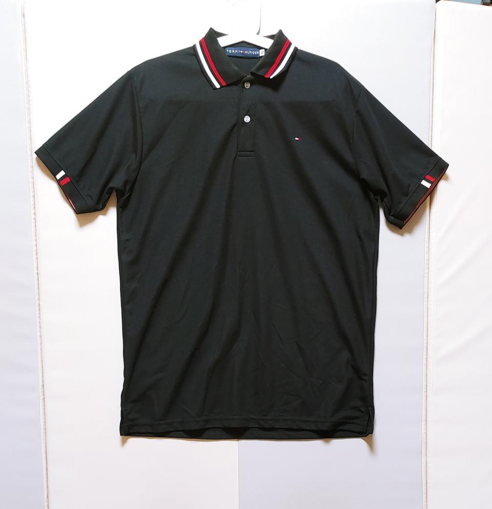 [XXL] 타미힐피거 카라 반팔티 블랙395