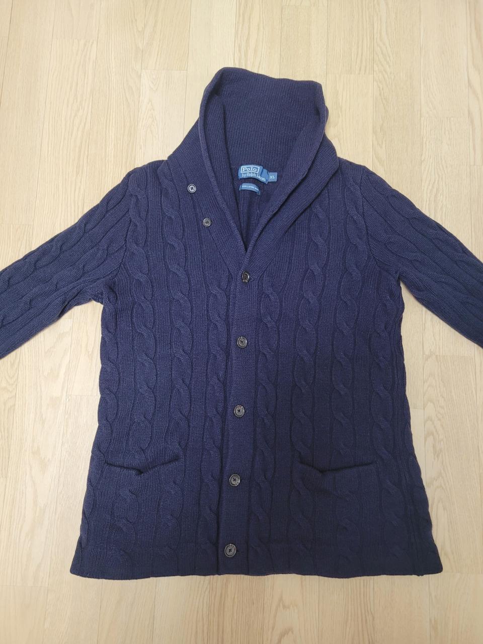 [100]폴로 랄프로렌 램스울 숄 카라넥 가디건