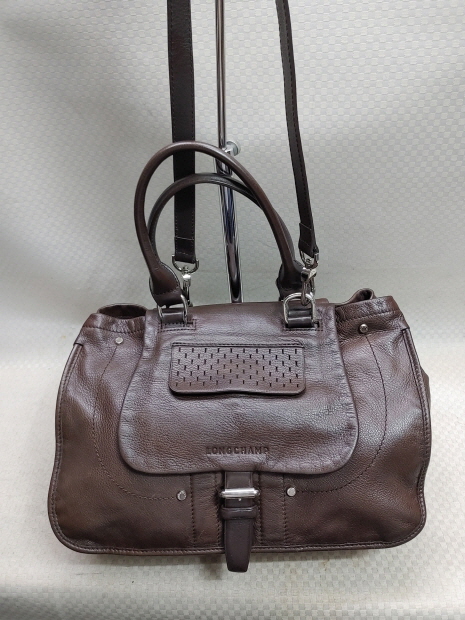 롱샴 가죽 토트백