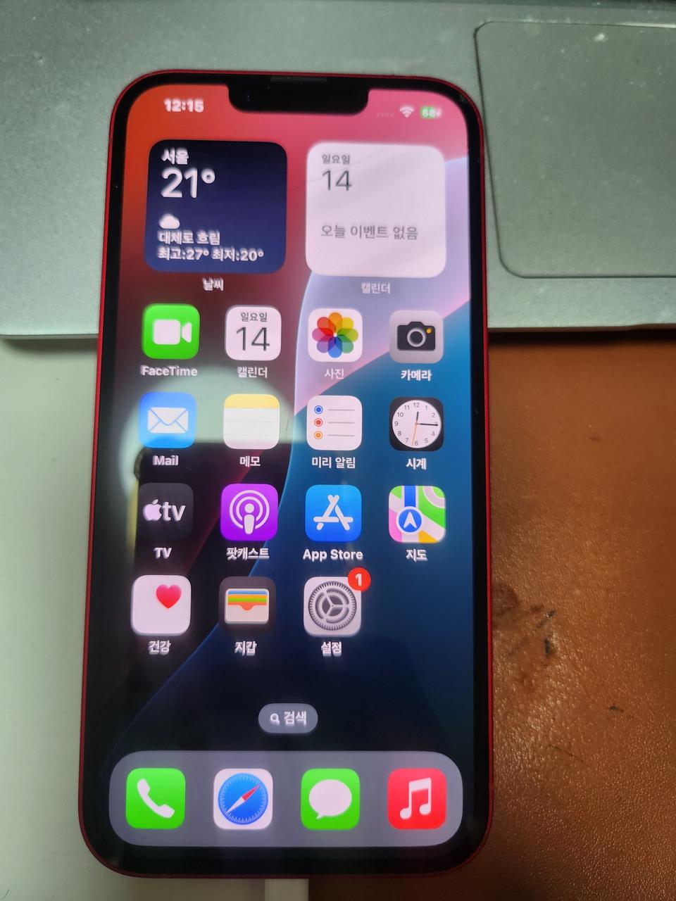 아이폰14레드256기가86%단품