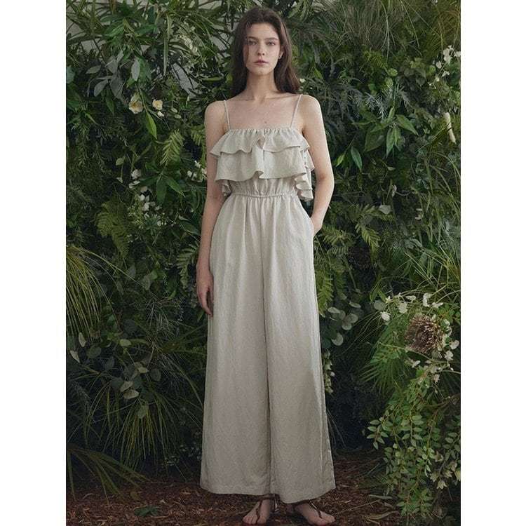 트위 점프슈트 새상품