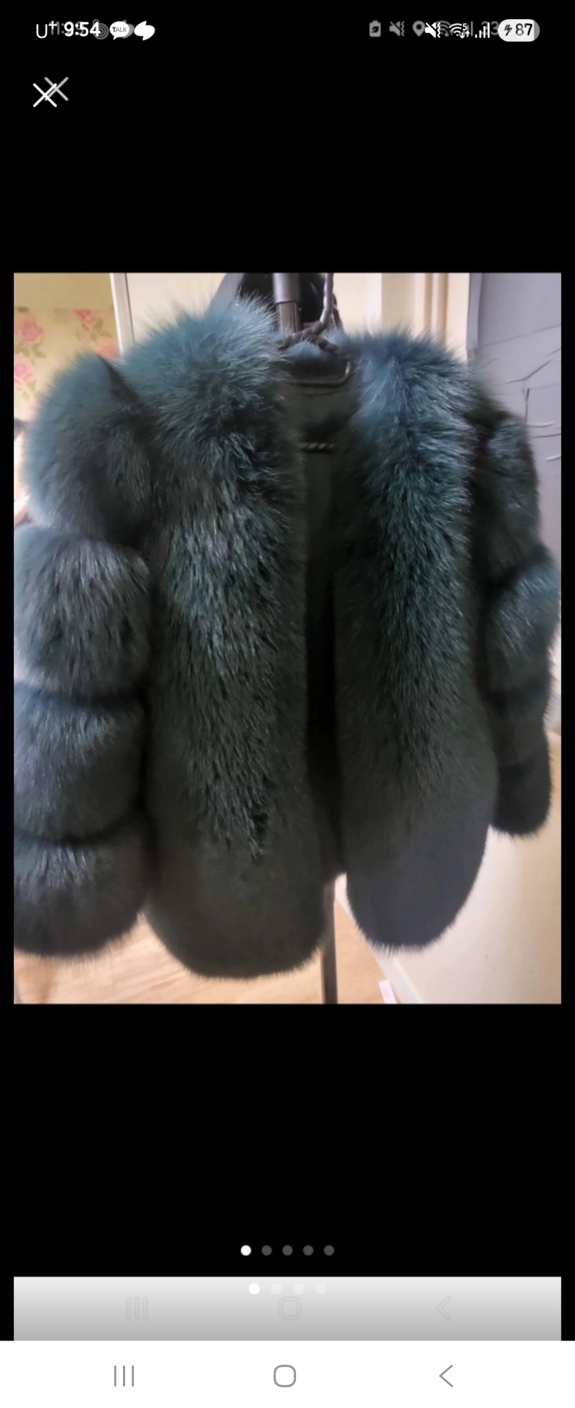 통 폭스퍼 자켓