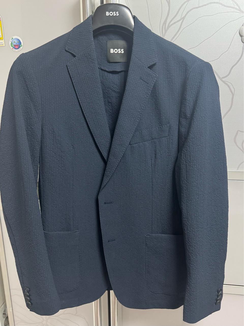 휴고 보스 네이비 자켓 48사이즈