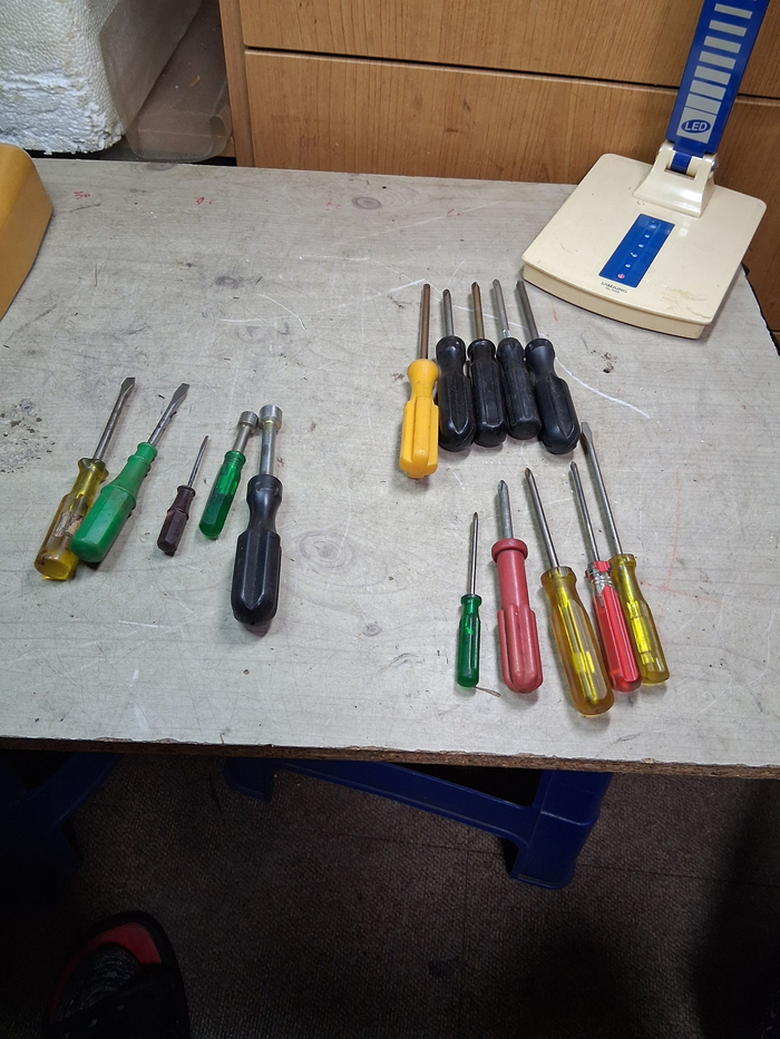 중고 일제 일자/십자 드라이버 일괄