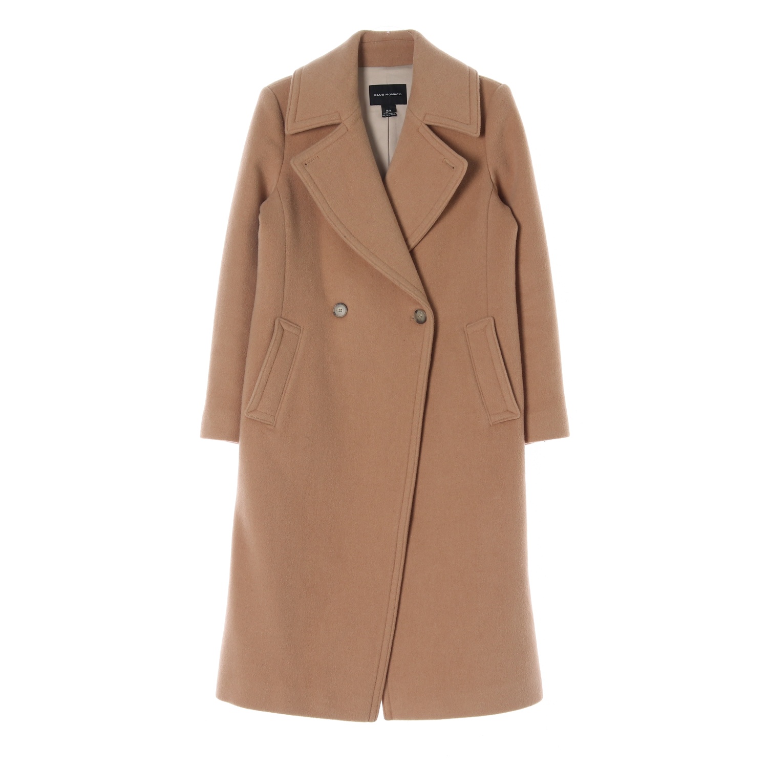 [M]클럽모나코 카멜 롱 코트 더블브레스티드코트