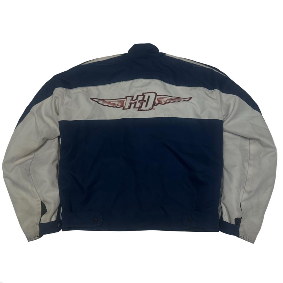 할리데이비슨 네이비블루 레이싱자켓 XL