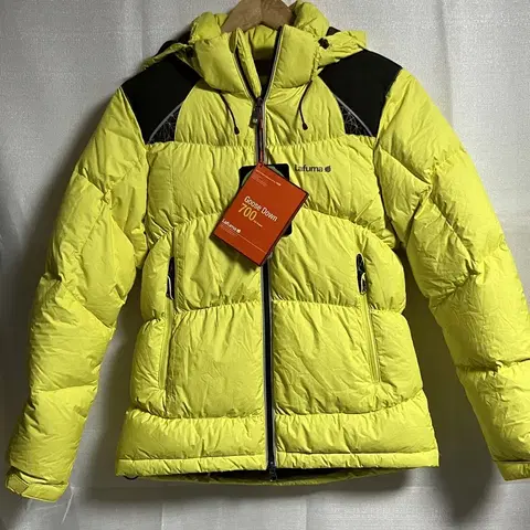 새상품 라푸마 700필파워 구스다운 패딩 옐로우 90