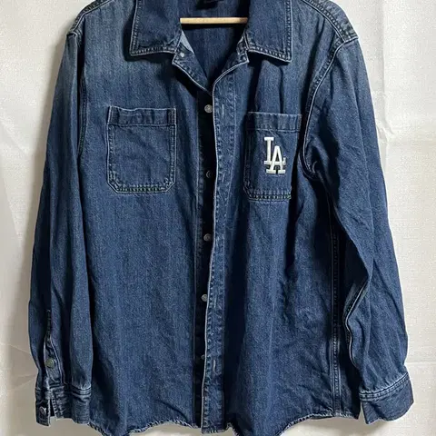 MLB 엠엘비 LA 데님 셔츠 자켓 100