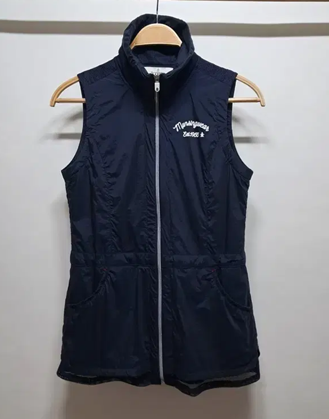 (85~90) 먼싱웨어 바람막이 집업 조끼