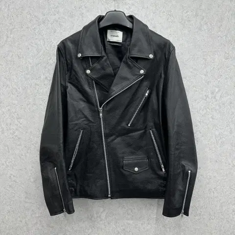 105 비바스튜디오 남자 리얼 레더 라이더 자켓
