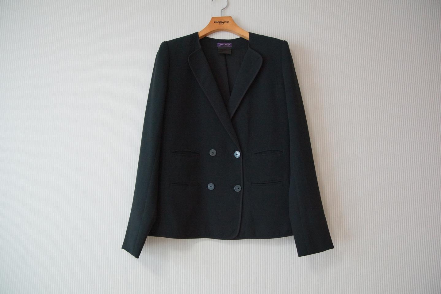 롱샴 더블버튼 블레이저 블랙 L