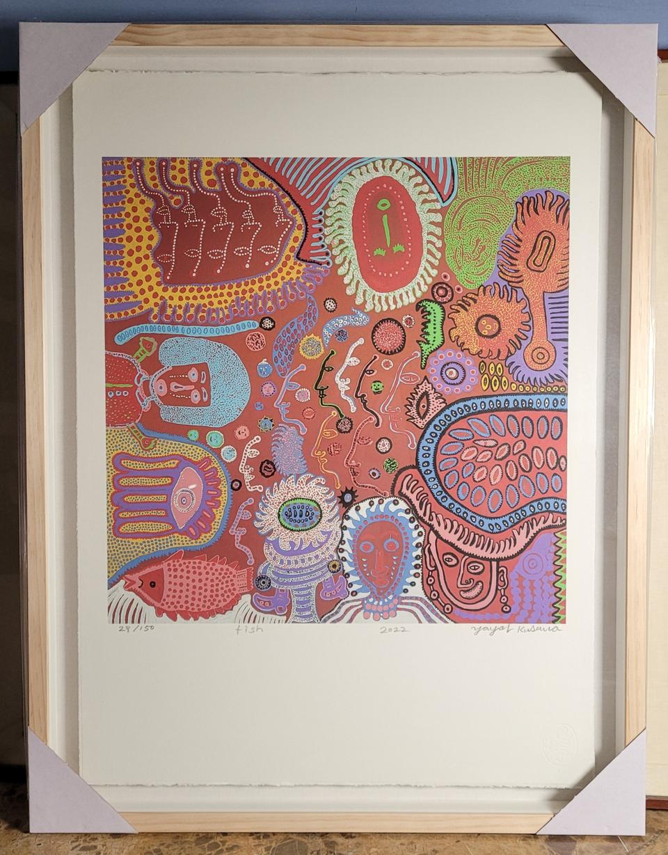 쿠사마야요이 그림액자 판화 에디션
