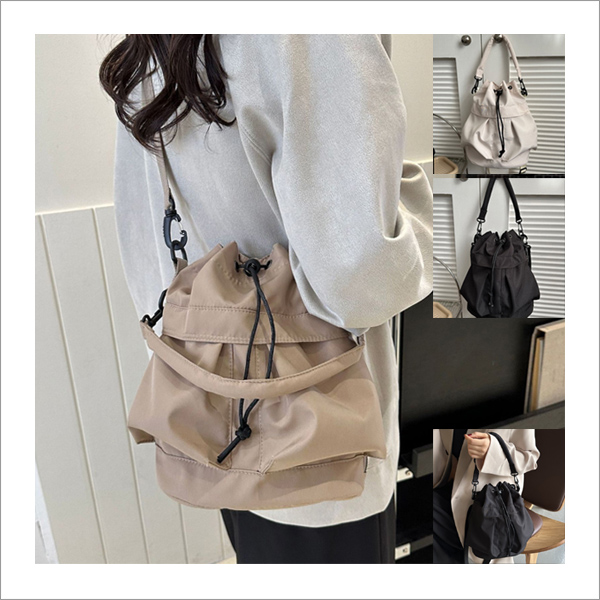 노타 수납력좋은 고급 옥스퍼드 복조리 투포켓 캐주얼 토트&숄더&크로스백