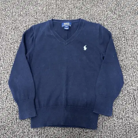 폴로 키즈 브이넥 니트 4T 100사이즈 네이비