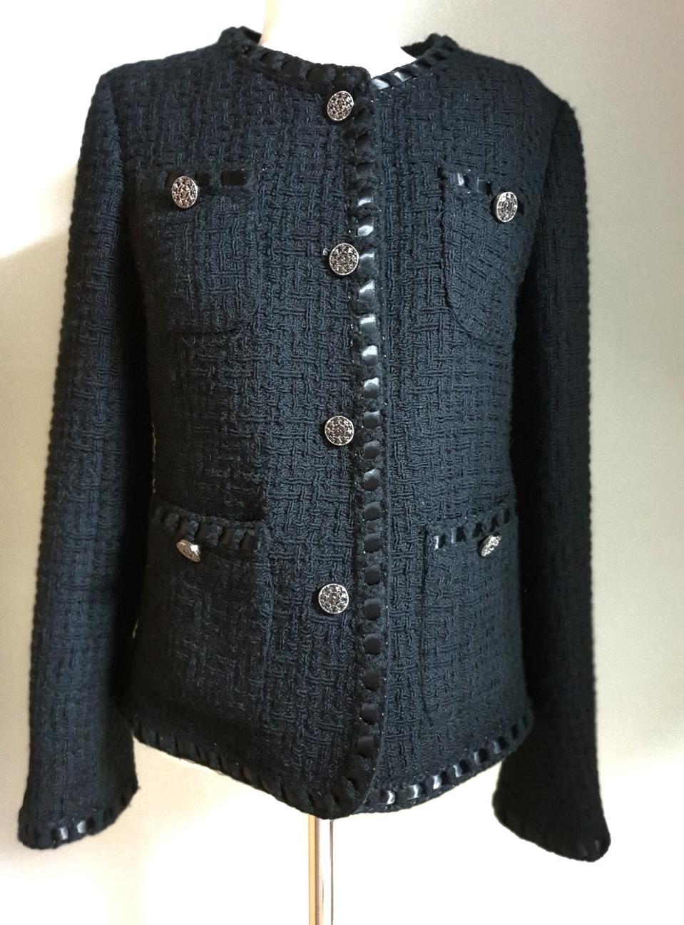 샤넬트위드블랙자켓 36