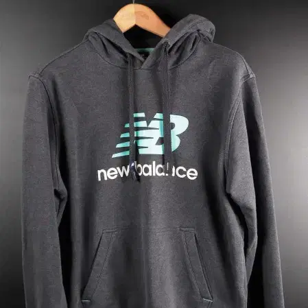 [L] 뉴발란스 민트로고 후드