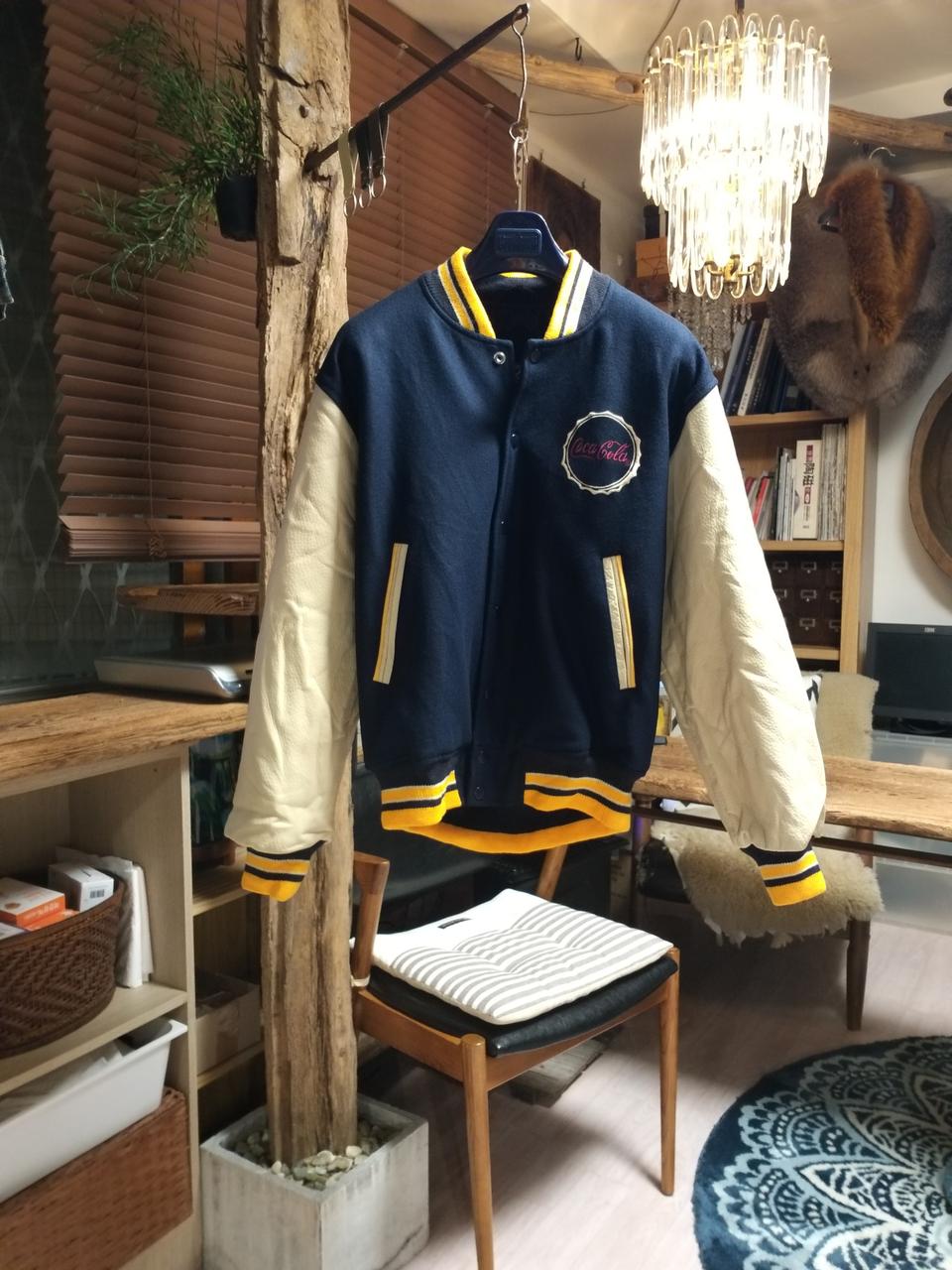 8~90.s 코카콜라 빈티지 바시티자켓 ㆍM