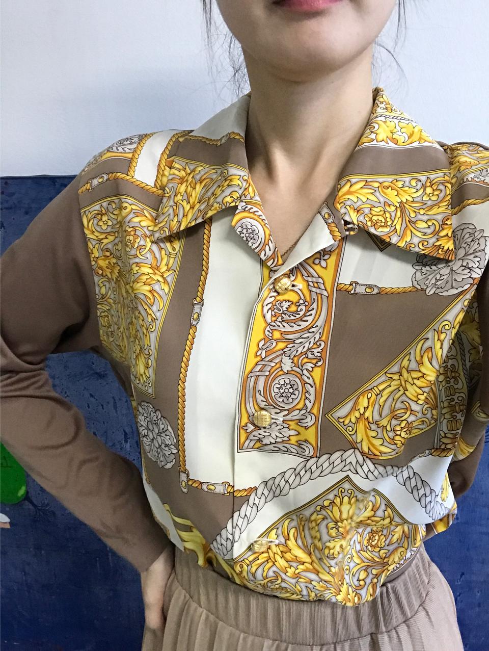 일본 빈티지 블라우스