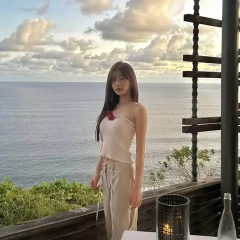 zara 자라 니트 오프 숄더 탑 새상품. 츄 착용