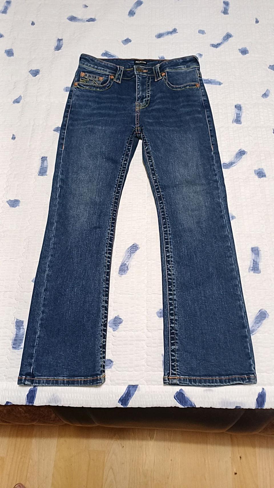 트루릴리전 스판청바지 실측27인치 기장94