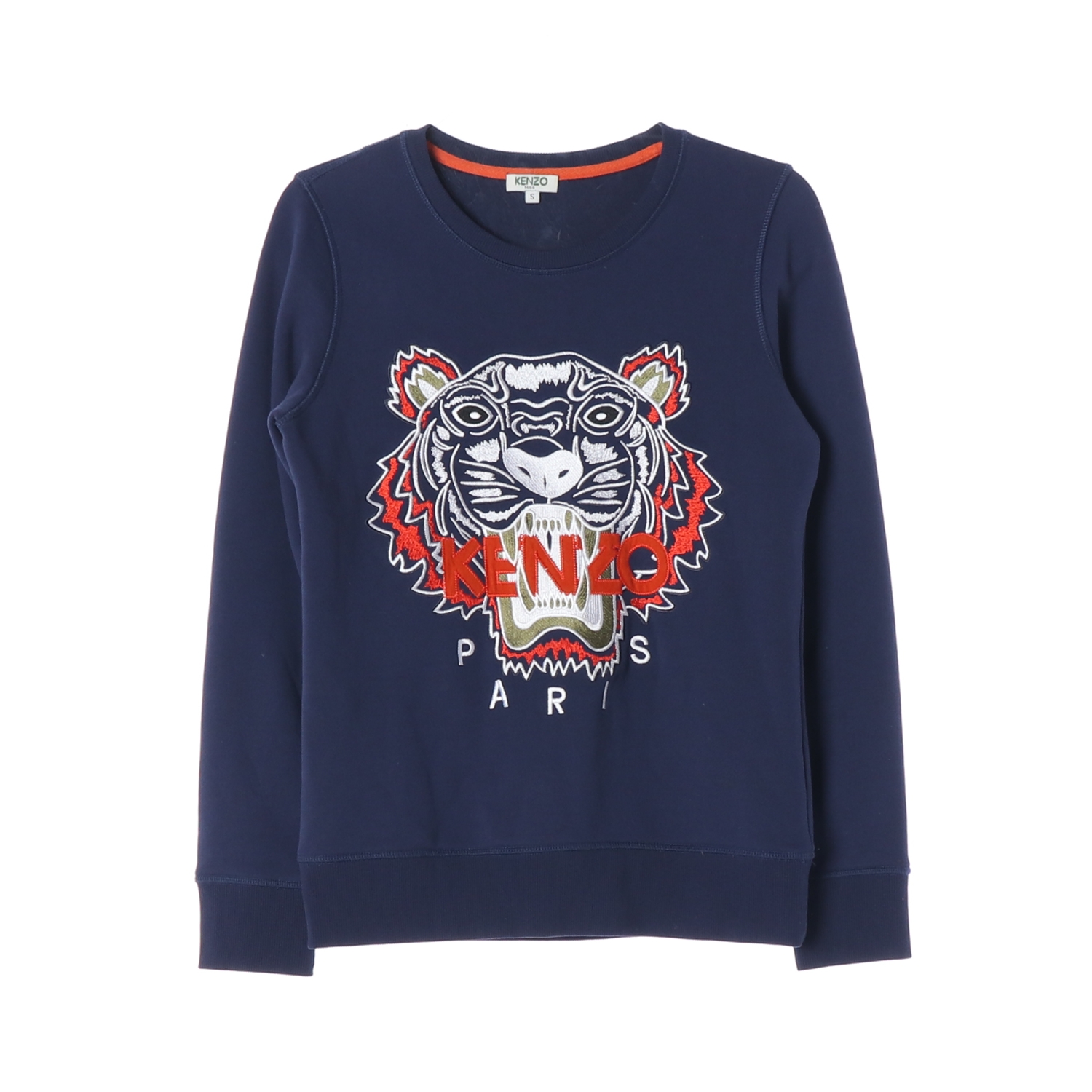 (정품)[S]겐조 로고 자수 맨투맨 스웨트셔츠 네이비