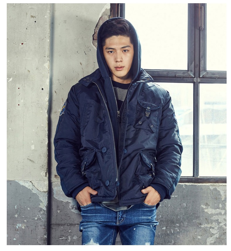 XTONZ 엑스톤즈 블랙 호크 네이비 항공점퍼