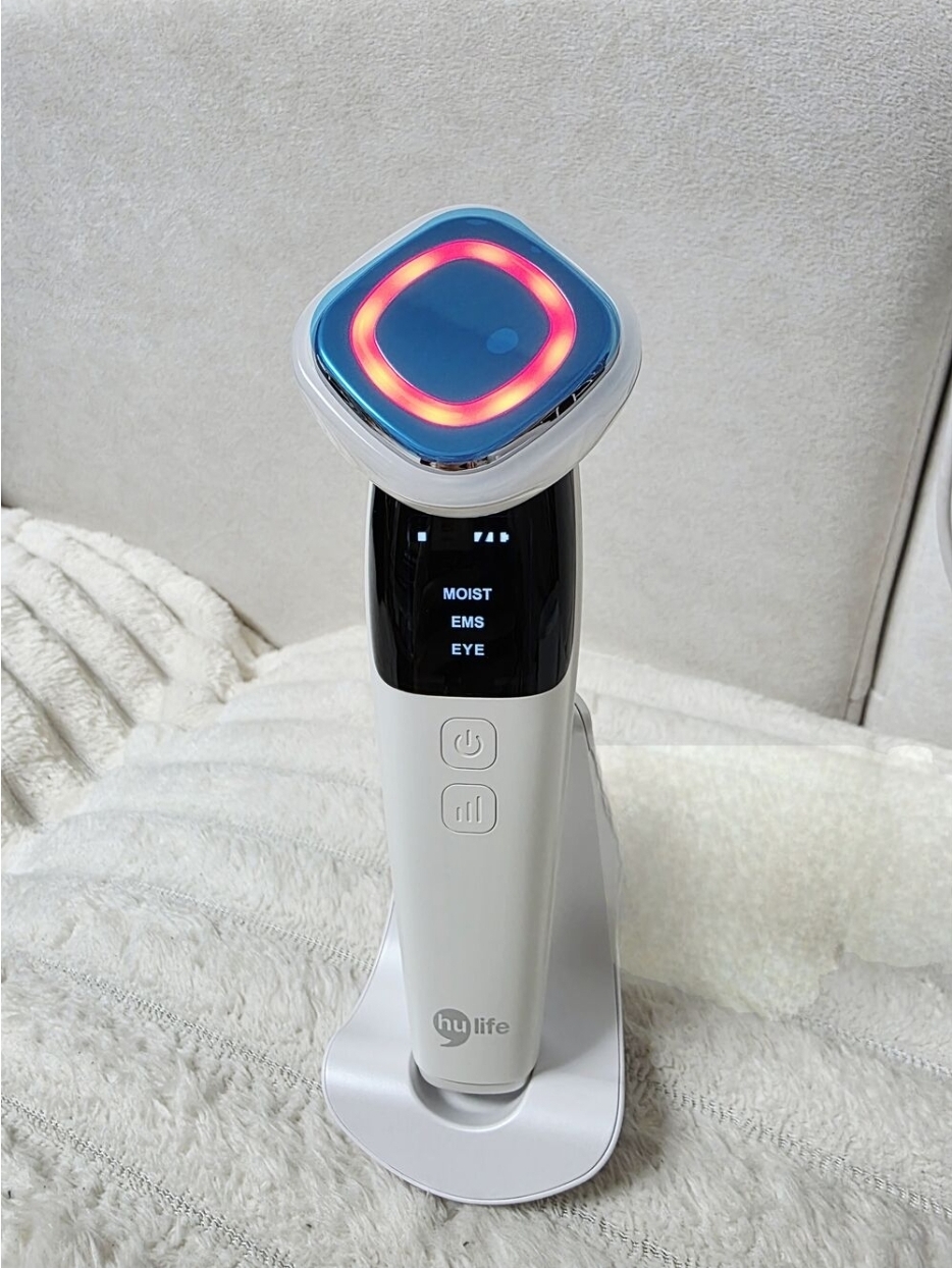 휴라이프 큐라 갈바닉 홈클리닉 눈주름피부탄력 ems 피부마사지기 세제품