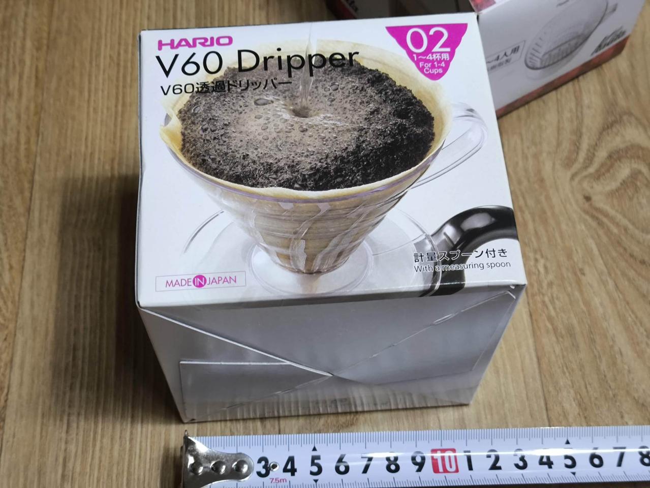 하리오 V60 투명 드리퍼 VD-02T 1~4인용