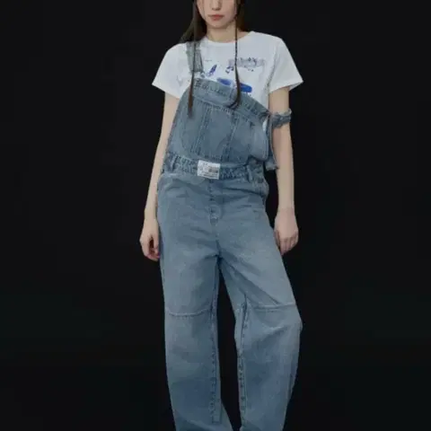 새상품 팬시클럽 윈터 멜빵바지 택가98000